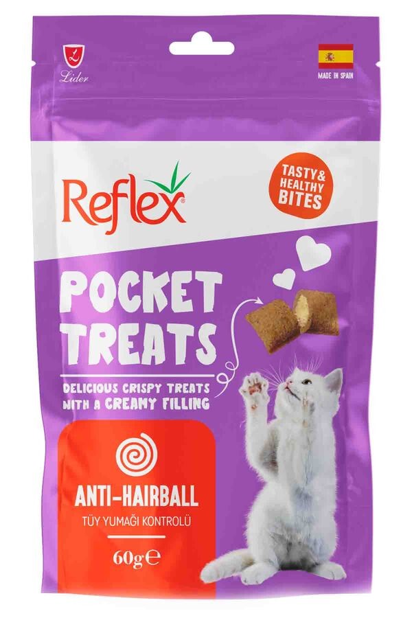 REFLEX POCKET TREATS HAİRBALL CONTROL 60G