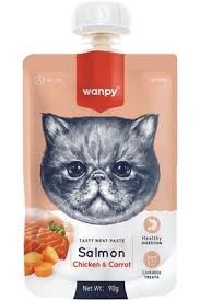 Wanpy - Tasty Meat Paste Salmon, Chicken & Carrot ( 90gr )