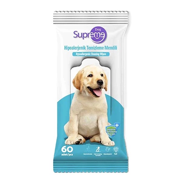 Supreme Kokusuz Hipoalerjenik Köpek Temizleme Mendili