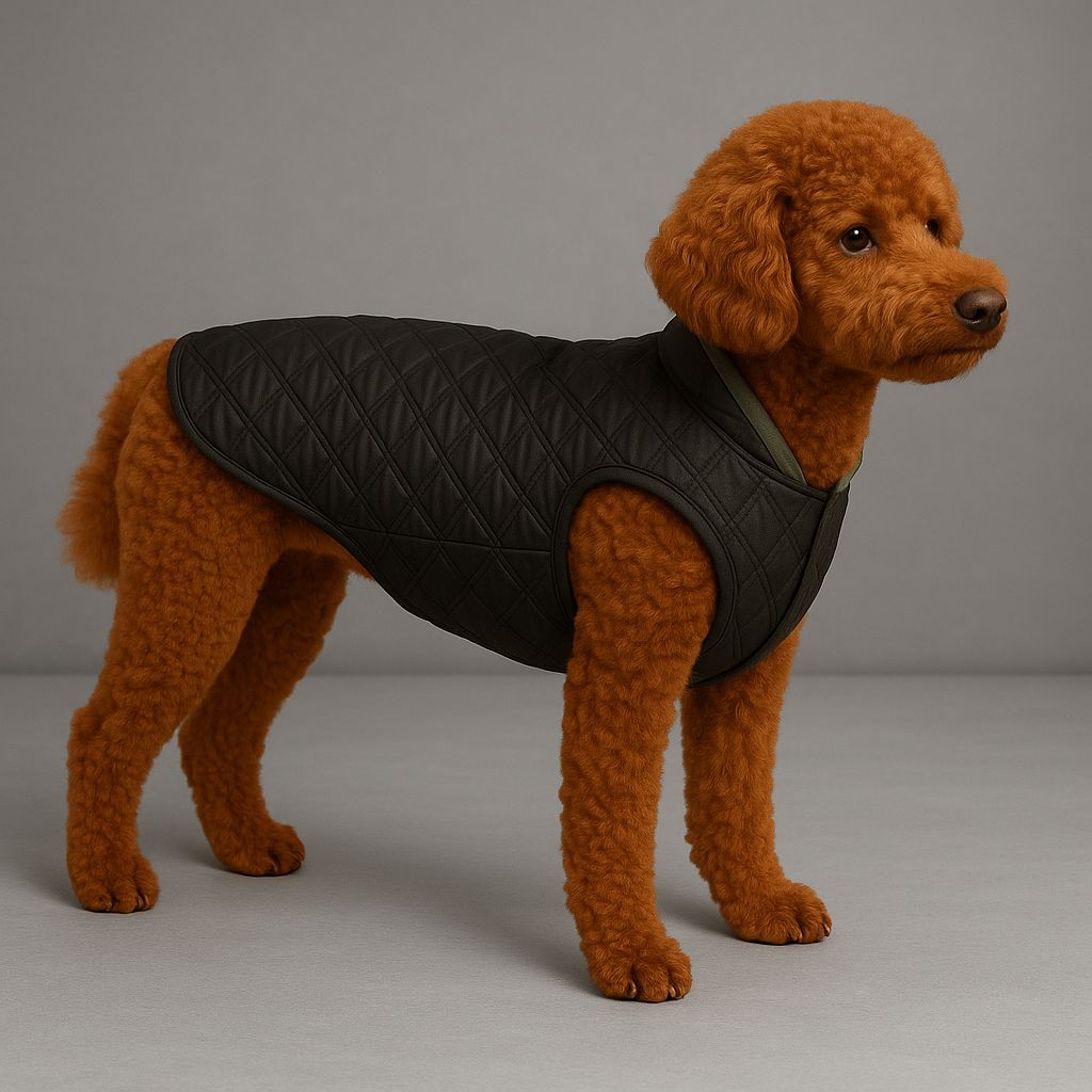  İçi Polarlı Kapitone Kedi ve Köpek Montu – Soğuk Havalar İçin Sıcak ve Şık Koruma (XS-S-M-L-XL) B2B - Siyah