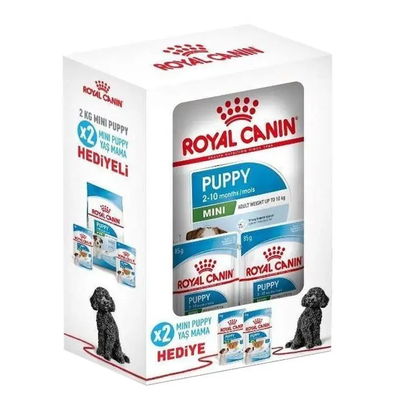  Royal Canin Puppy Mini Yavru Köpek Maması 2 kg+2x85 gr Pouch Hediyeli image