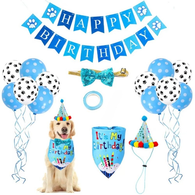 Köpekler için Doğum Günü Partisi Seti image