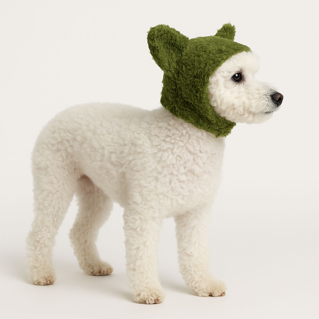 Peluş Kulaklı Köpek Şapkası – XS-XL Küçük ve Orta Irklar İçin