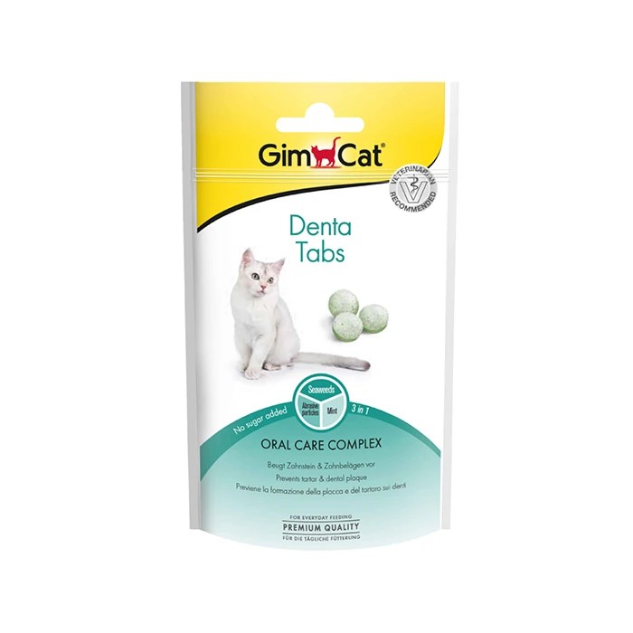 Gimcat Denta Ağız ve Diş Sağlığı Destekleyici Kedi Ödül Tableti 15gr