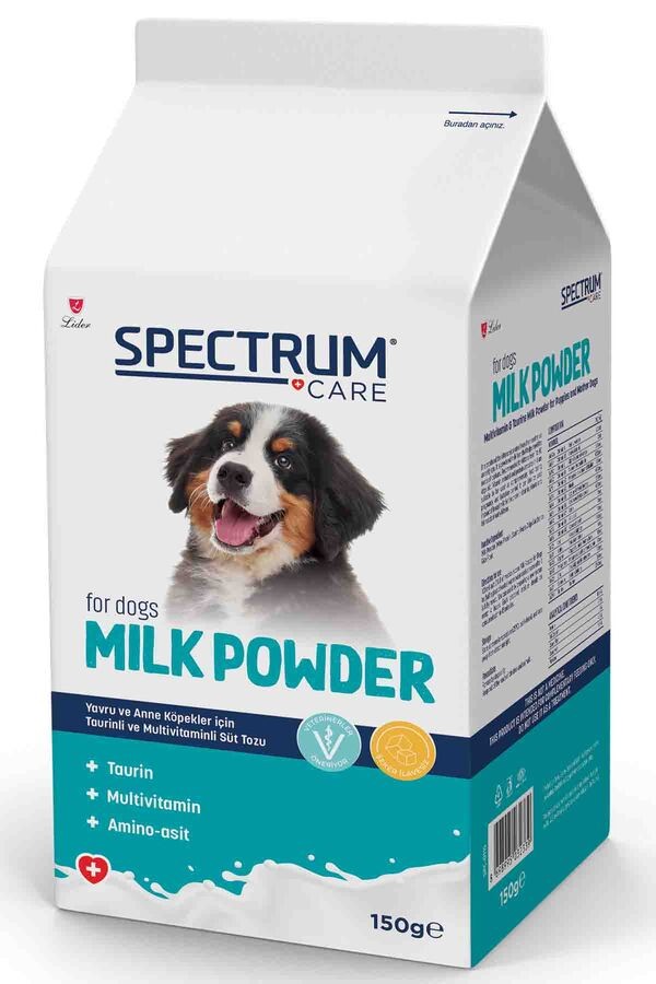 SPECTRUM CARE YAVRU KÖPEKLER İÇİN MULTİVİTAMİNLİ VE TAURİNLİ SÜT TOZU 150 G