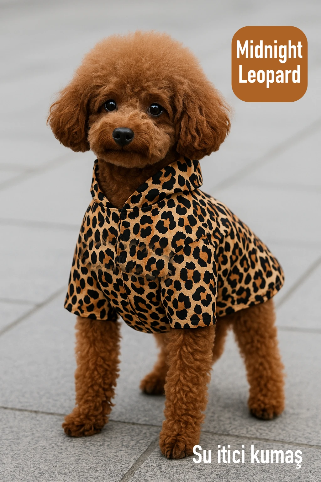 Buddy Store Premium Yağmurluk – Şık ve Su Geçirmez Köpek Montu (Wild Buddy Edition) S-M-L-XL-2XL - Leopared