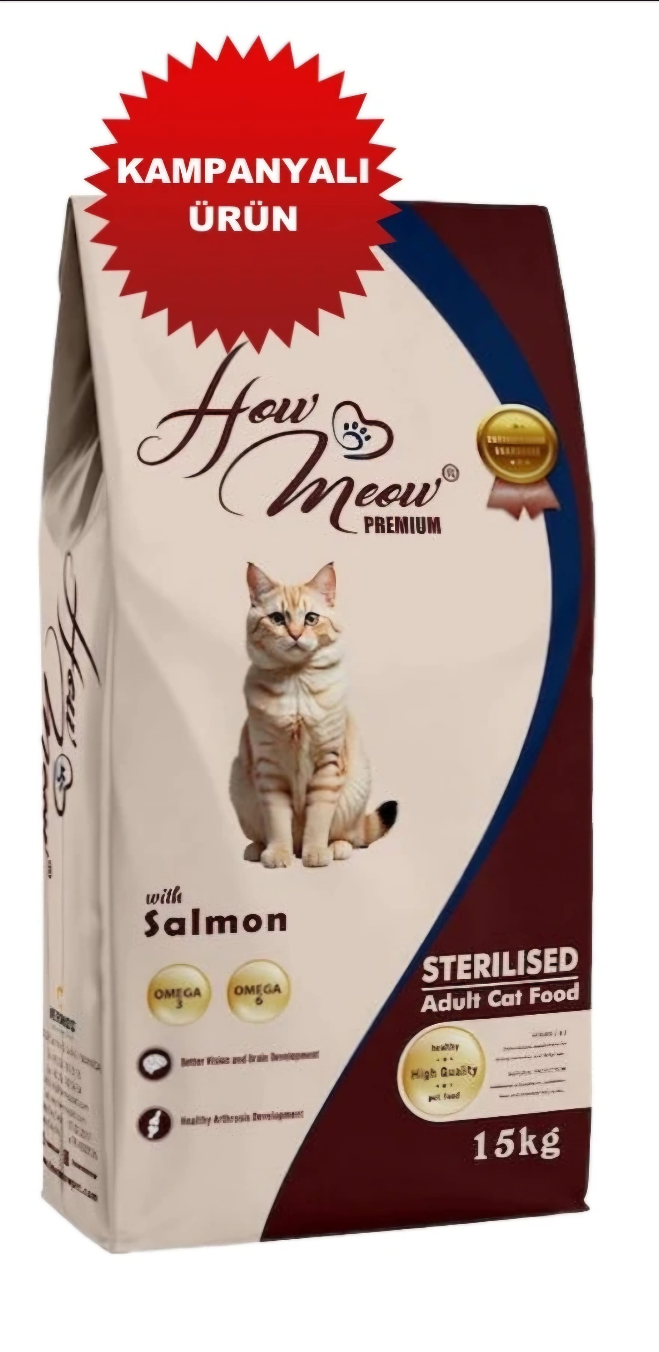 How Meow - Kısır Somonlu Kedi Maması 15 KG  main variant image