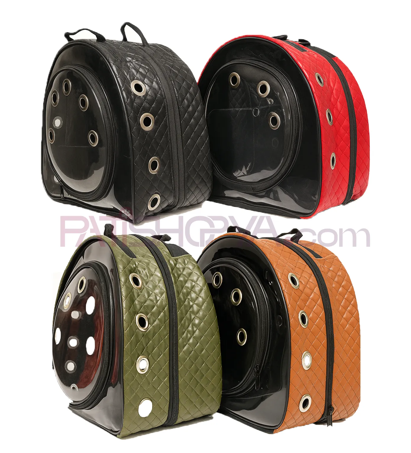 Kapitone Deri Taşıma Çantası Bordo 1 Adet image