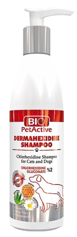 BIO PETACTIVE - DERMAHEXIDINE DOG SMP 250ML (ANTİSEPTİK ŞMP) (BPA-SMP-189)