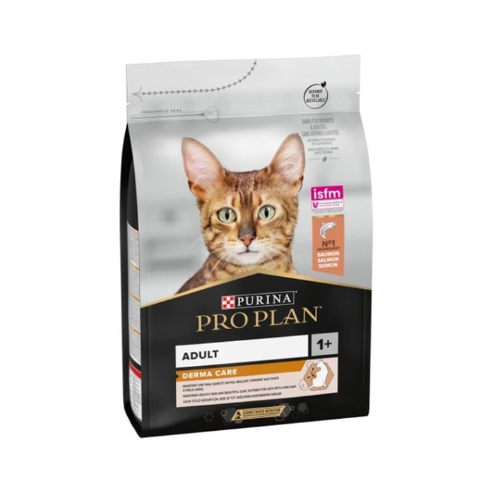 Pro Plan Derma Care Somonlu Tüy Sağlığı Destekleyici Yetişkin Kedi Maması 3 KG