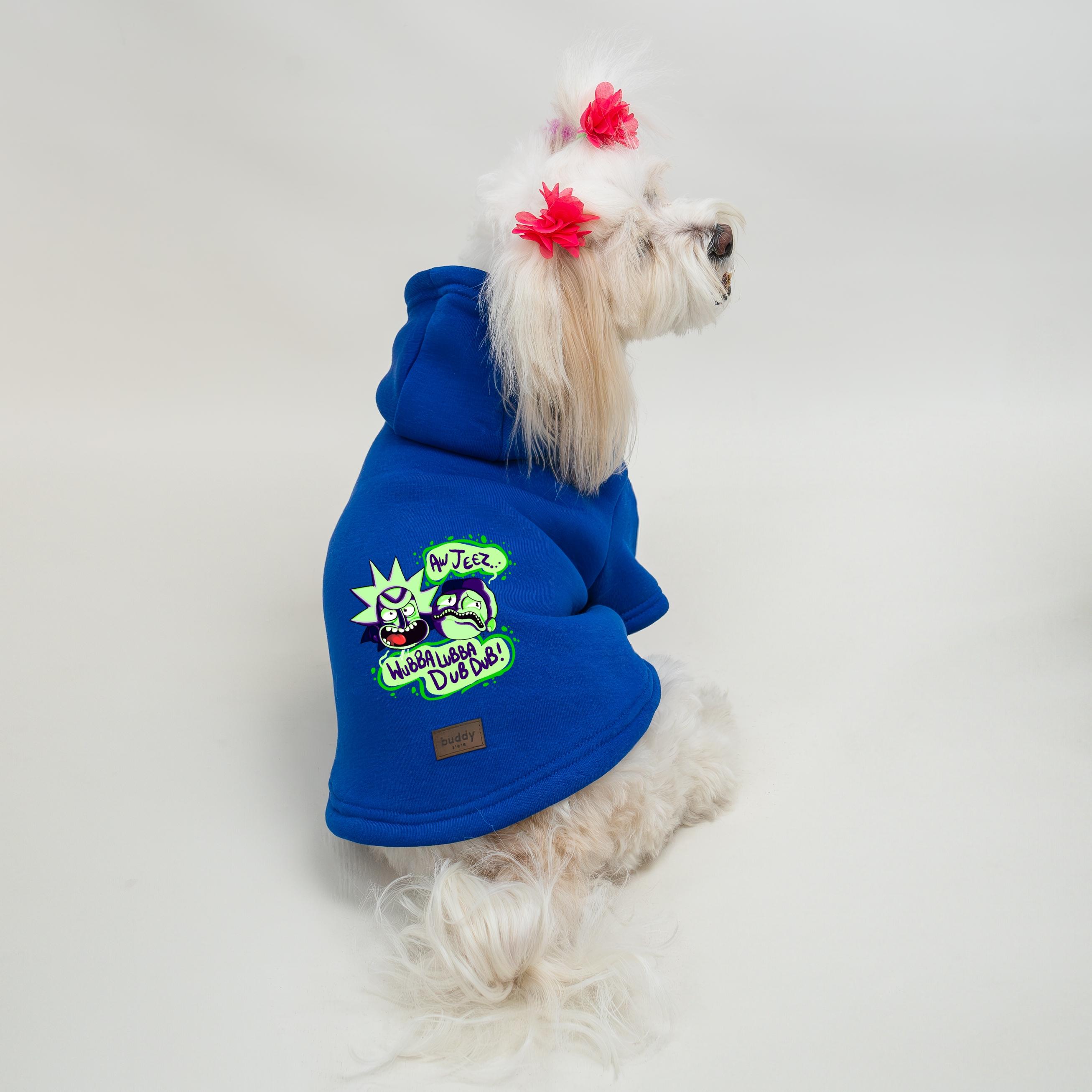 Kedi & Köpek Kıyafeti Sweatshirt -  Saks Mavi Baskısız Sweatshirt - Saks Rick