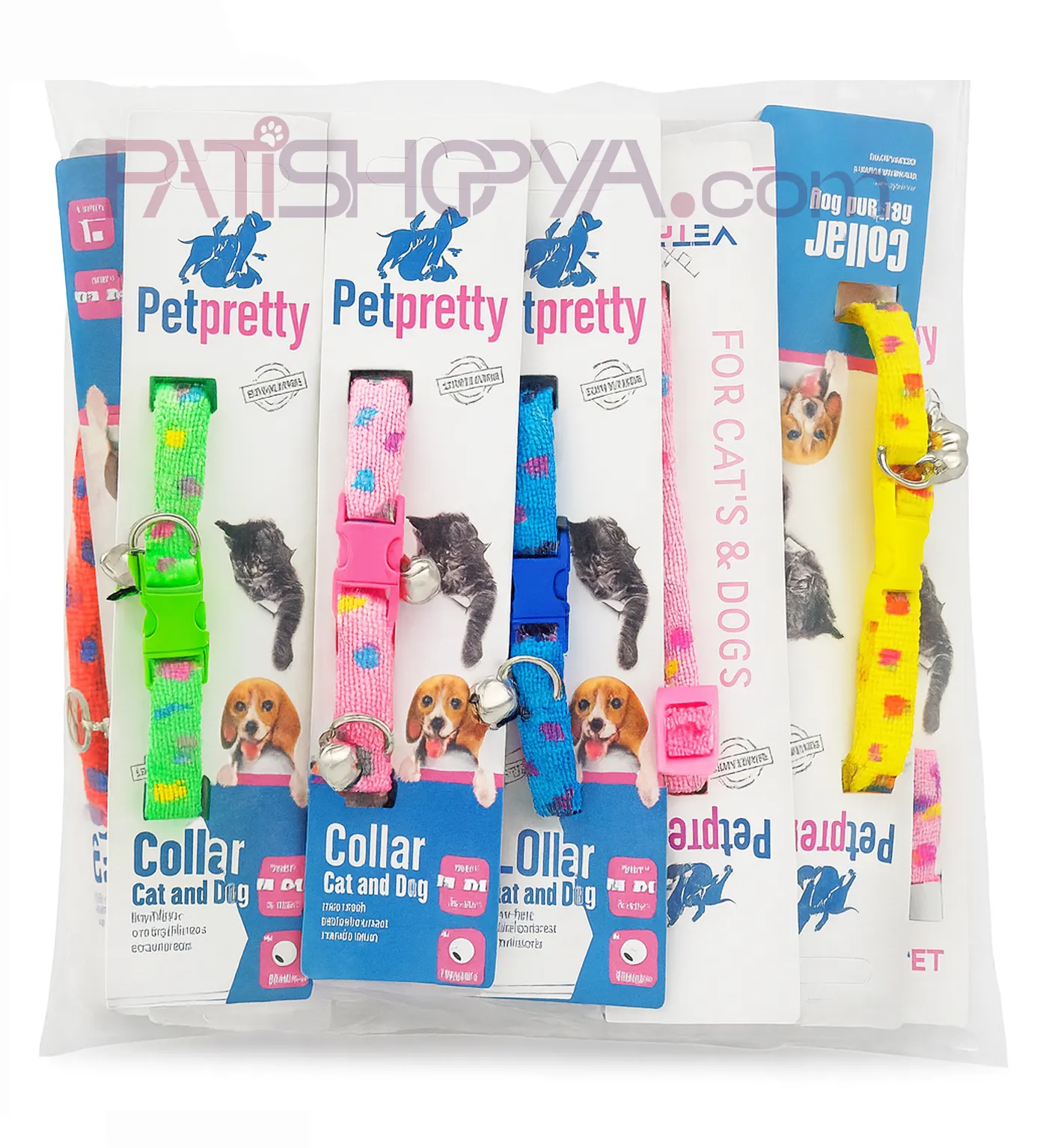 PETPRETTY Desenli Zilli Kedi Boyunluk (Tekli Karton) 1 Adet main variant image