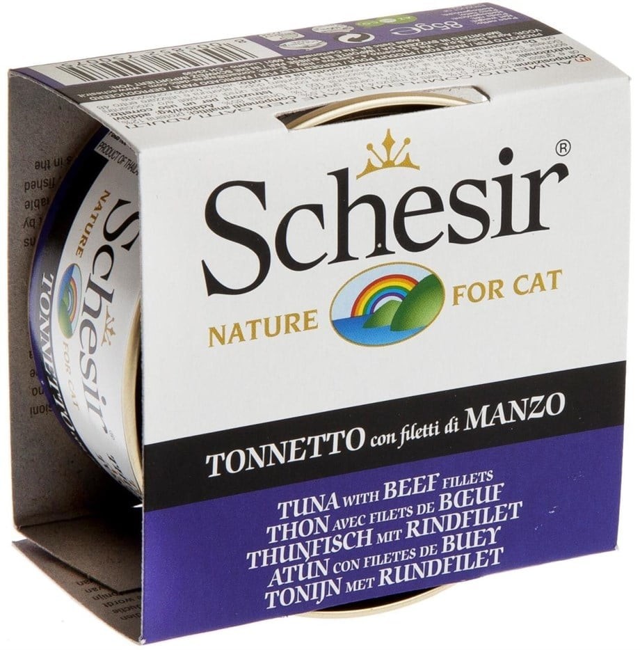 Schesir Ton Balık ve Sığır Etli Jöleli Kedi Konservesi 85 Gr C141