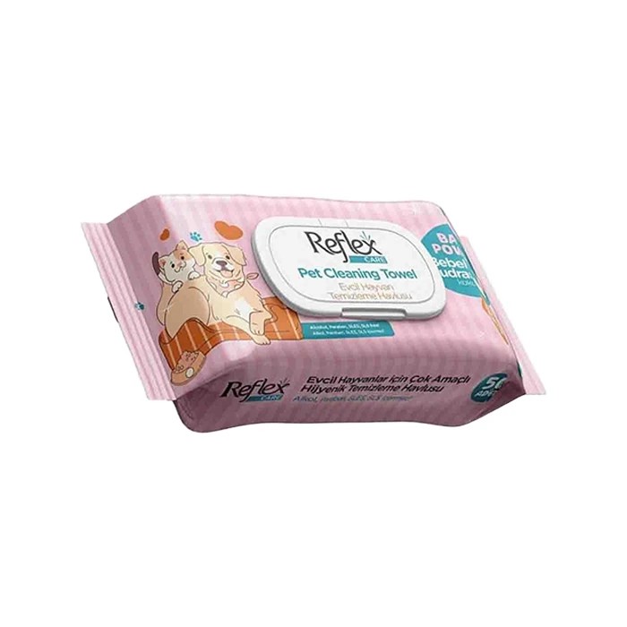 Reflex Care Evcil Hayvan Islak Mendili 50'Li
