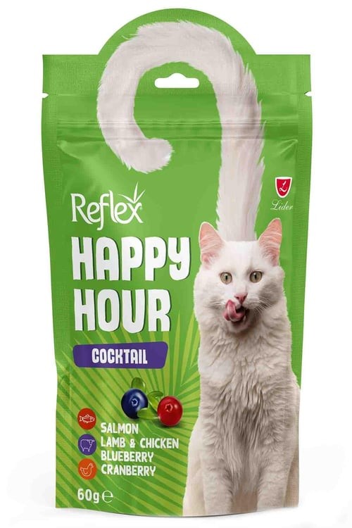 REFLEX HAPPY HOUR KOKTEYL KEDİ ÖDÜL MAMASI 60 G