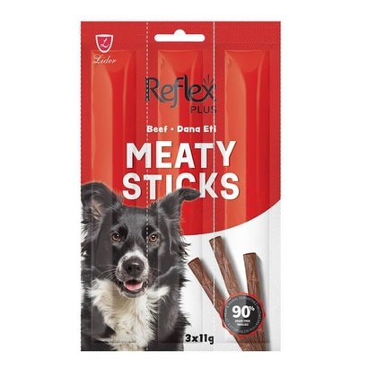 REFLEX PLUS BİFTEKLİ YETİŞKİN ÇUBUK YETİŞKİN KÖPEK ÖDÜL MAMASI 3*11 G