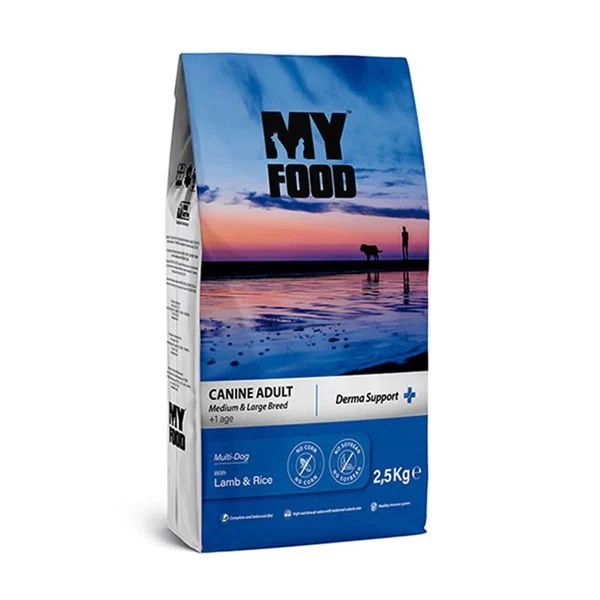 My Food Köpek Maması 2.5 KG - Yetişkin Köpek Medium Kuzu & Pirinç