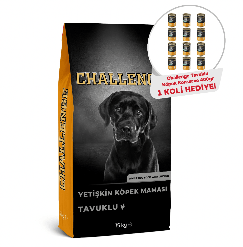 Tavuklu Yetişkin Köpek Maması 15 Kg + Tavuklu Yetişkin Köpek Konservesi 400 gr x 12 Adet Hediyeli!