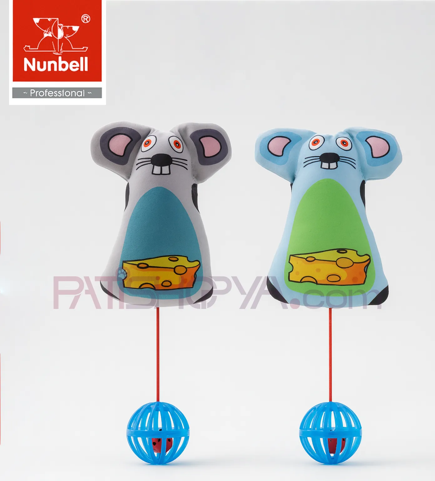 NUNBELL Toplu Fare Kedi Oyuncağı 23x8 cm main variant image