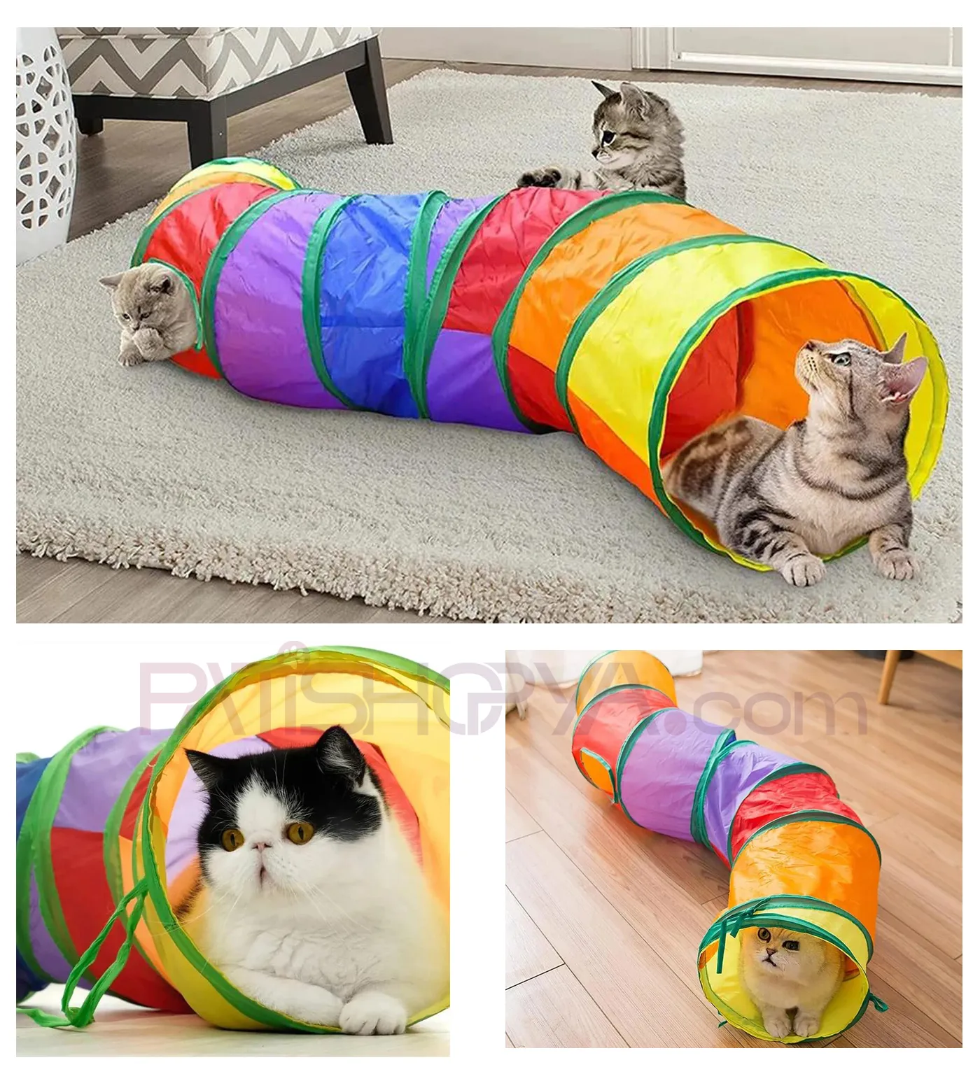 130 cm Kıvrımlı Model Kedi Oyun Tüneli main variant image