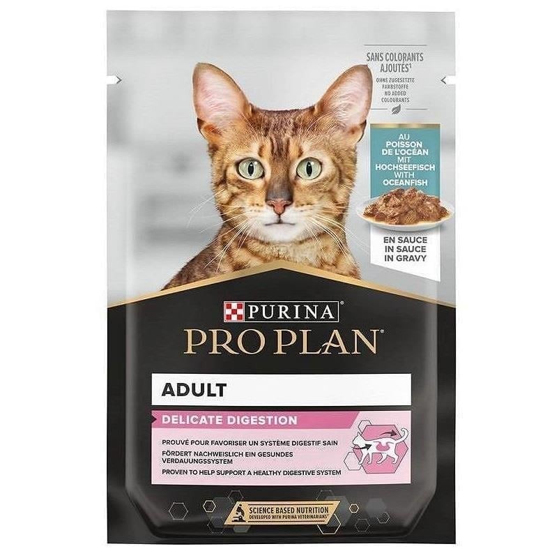 Pro Plan Pouch Delicate Okyanus Balıklı Yetişkin Kedi Yaş Maması 85 gr