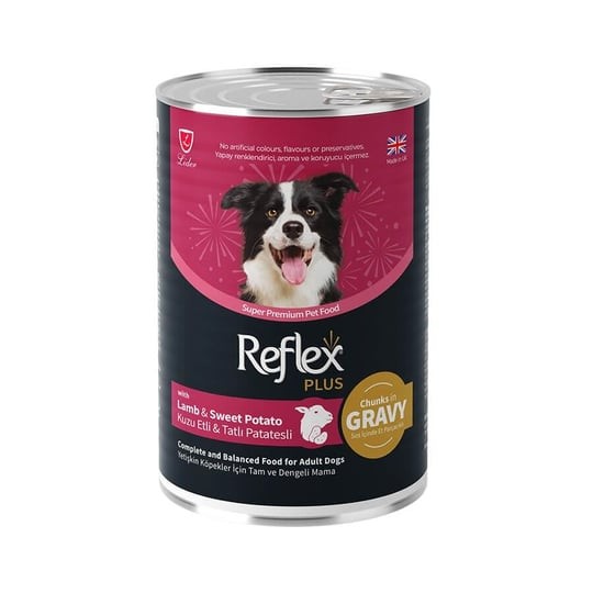 Reflex Plus Soslu Kuzulu Patatesli Köpek Konservesi 400 Gr