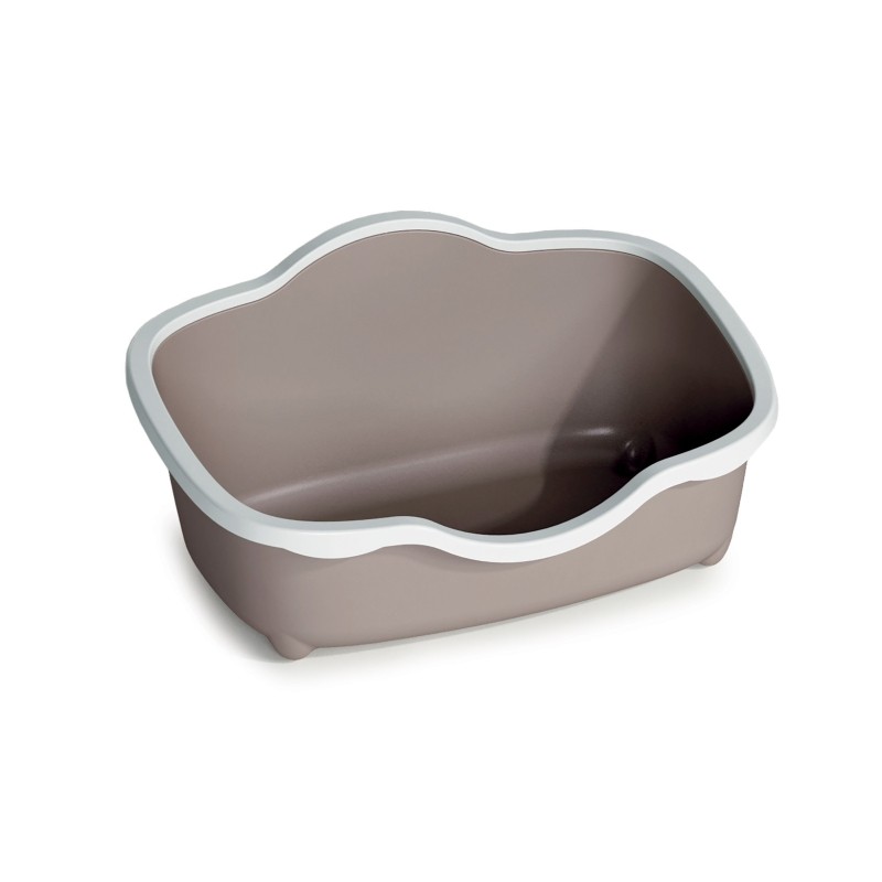 STEFANPLAST TRES CHIC BEYAZ/PEMBE AÇIK KEDİ TUVALETİ 56x38,5x26CM