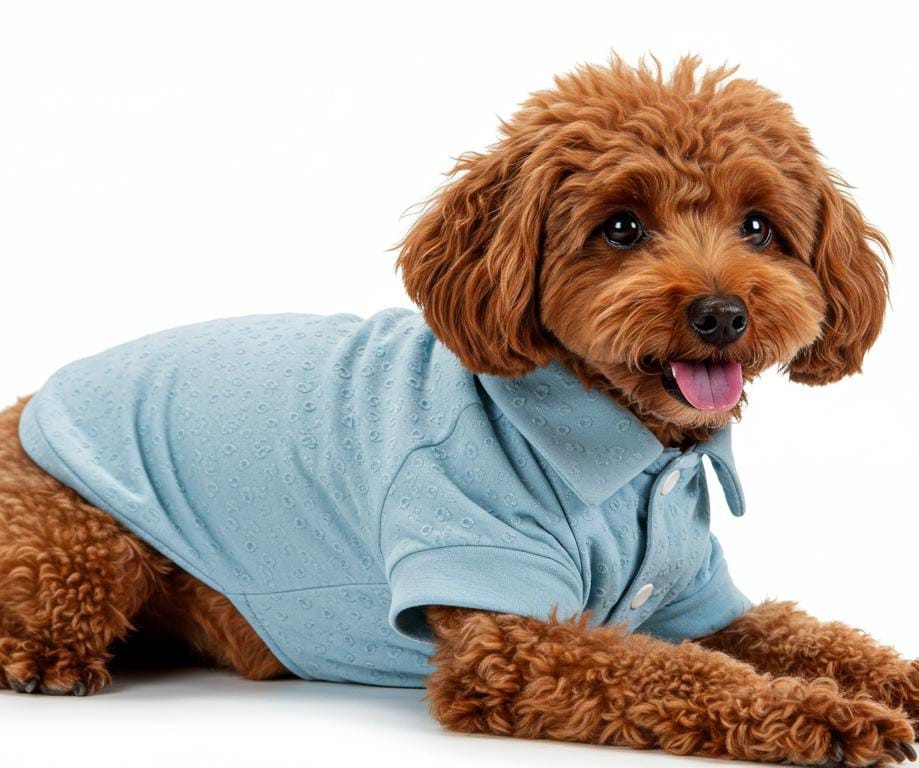 Unisex Krinkıl Kumaş Kedi & Köpek Gömleği (Yazlık) - Mavi