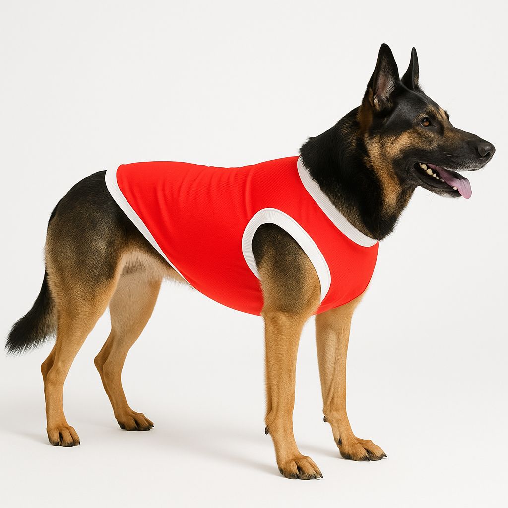 Büyük Irk Köpek Kıyafeti Konfor ve Rahat Kalıp Atlet - (18 - 35 KG)