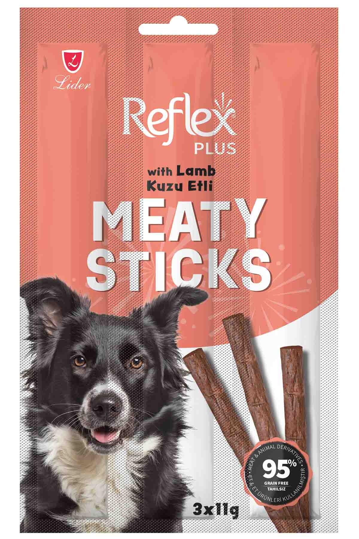 REFLEX PLUS KUZU ETLİ ÇUBUK YETİŞKİN KÖPEK ÖDÜL MAMASI 3*11 G