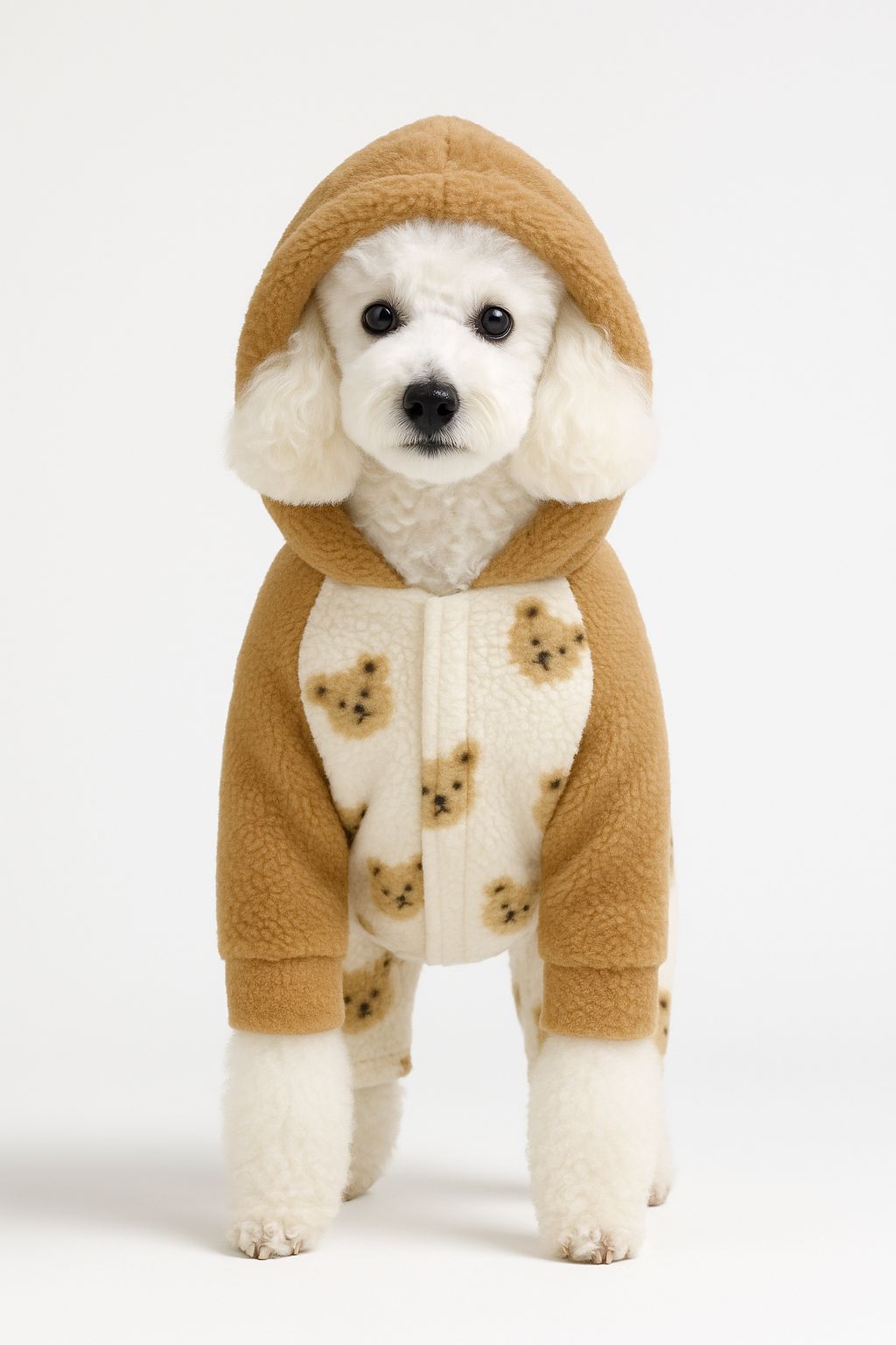 Premium 4 Bacaklı “Teddy Mocha” Welsoft Tulum (Çift Taraflı Yumoş)