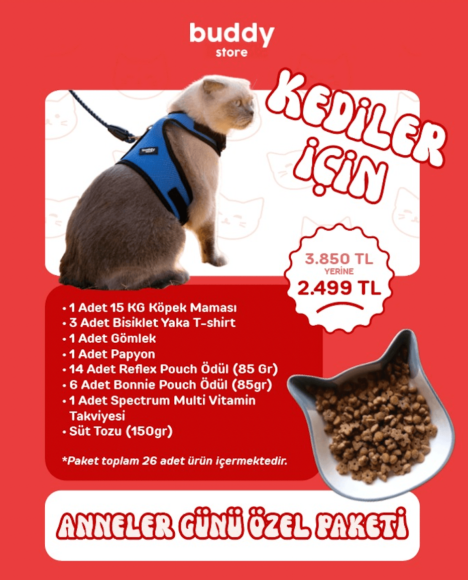 Anneler Günü Özel Paketi (Kedi) 26 Ürün Tek Fiyat