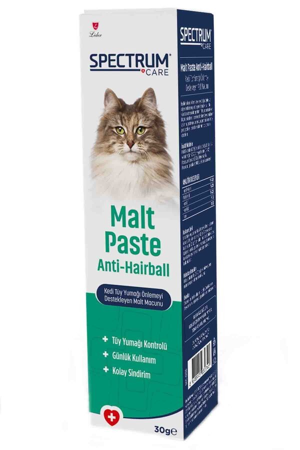 SPECTRUM CARE KEDİ TÜY YUMAĞI ÖNLEYİCİ MALT PASTE 30 G