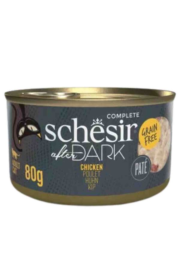 Schesir After Dark Pate Tavuk Yetişkin Kedi Konservesi 80gr