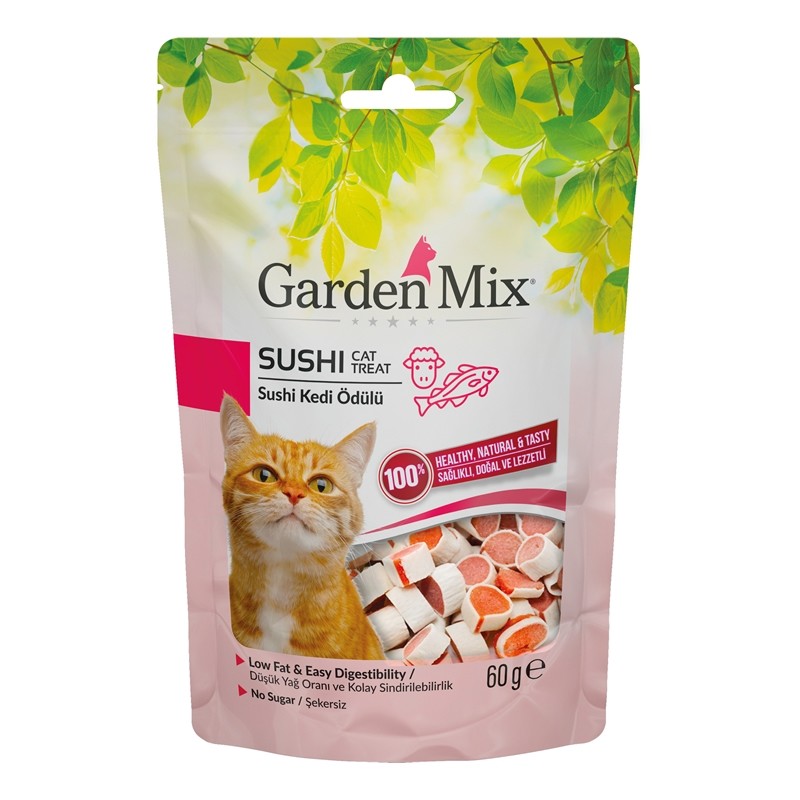 GARDEN MIX KUZULU SUSHİ KEDİ ÖDÜLÜ 60 GR