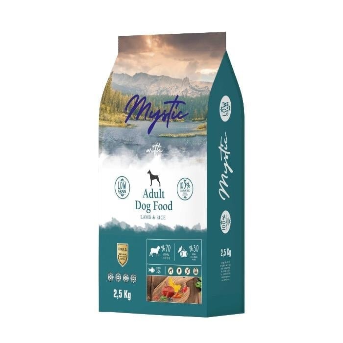 Mystic Az Tahıllı Kuzulu 1 Kg Yetişkin Kuru Köpek Maması Açık Mama
