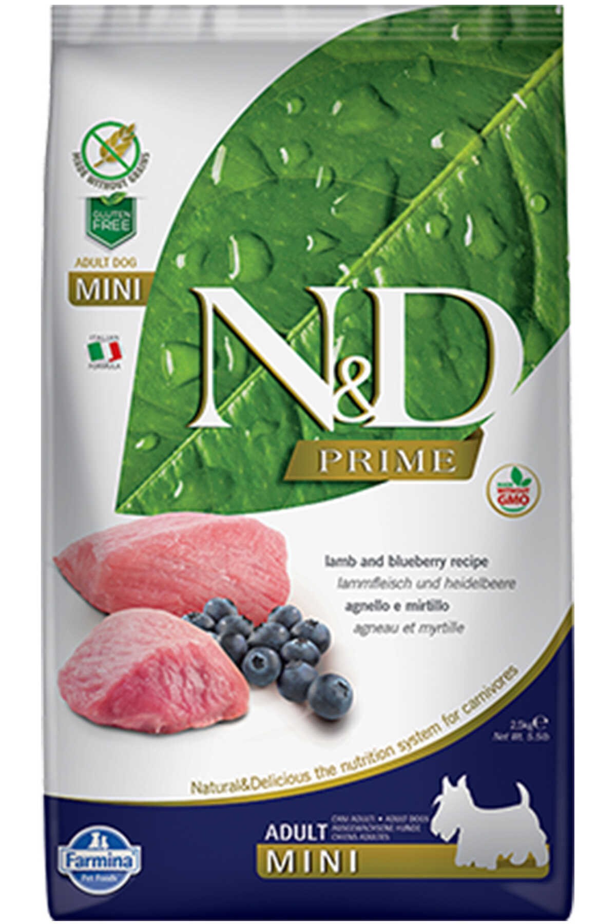 N&D -  Prime Lamb and Blueberry Recipe ( 2.5 KG ) (PND0250074)