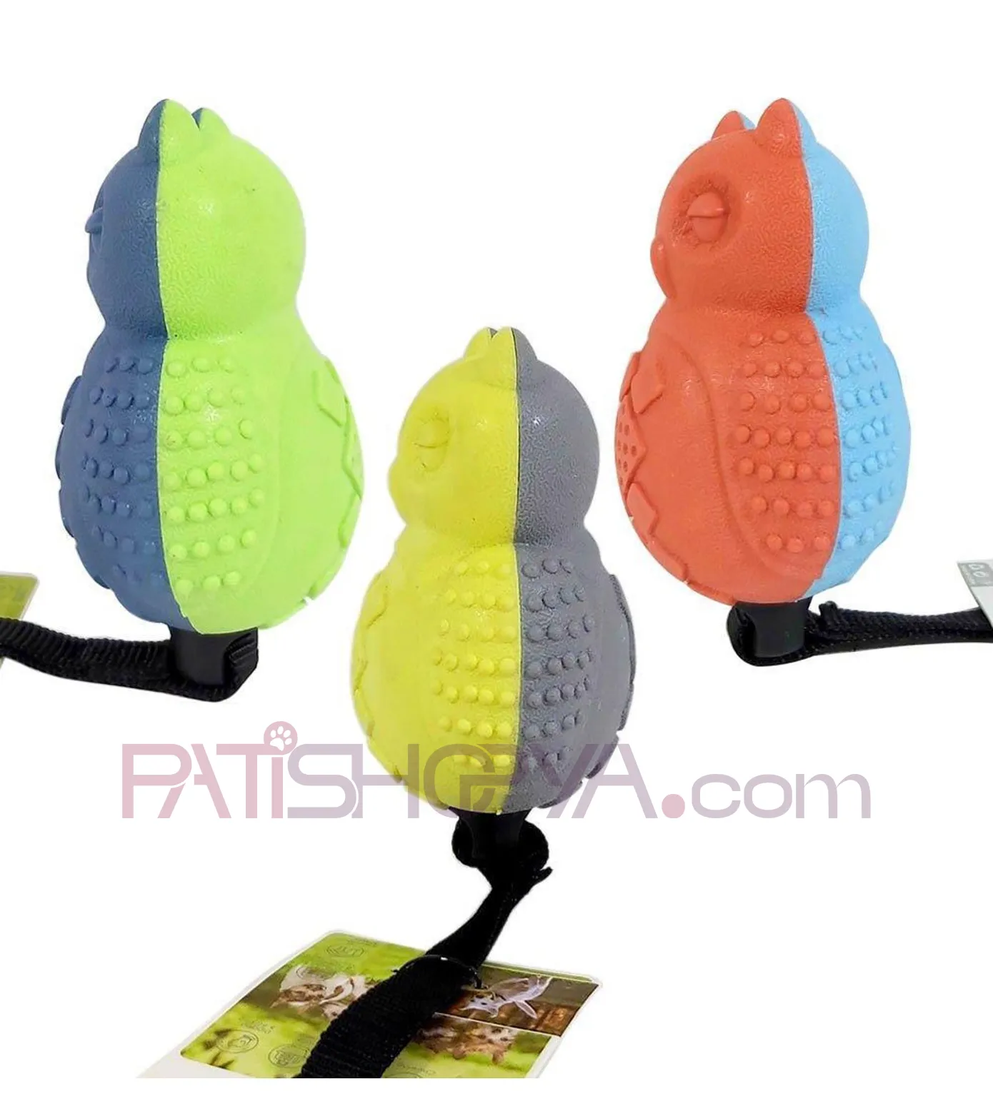 Sert Plastik Sesli Lüks Baykuş Modelli Eğitim ve Diş Kaşıma Oyuncağı main variant image