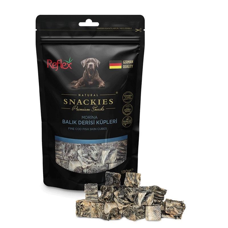 REFLEX SNACKIES MORİNA BALIK DERİSİ KÜPLERİ 130 G