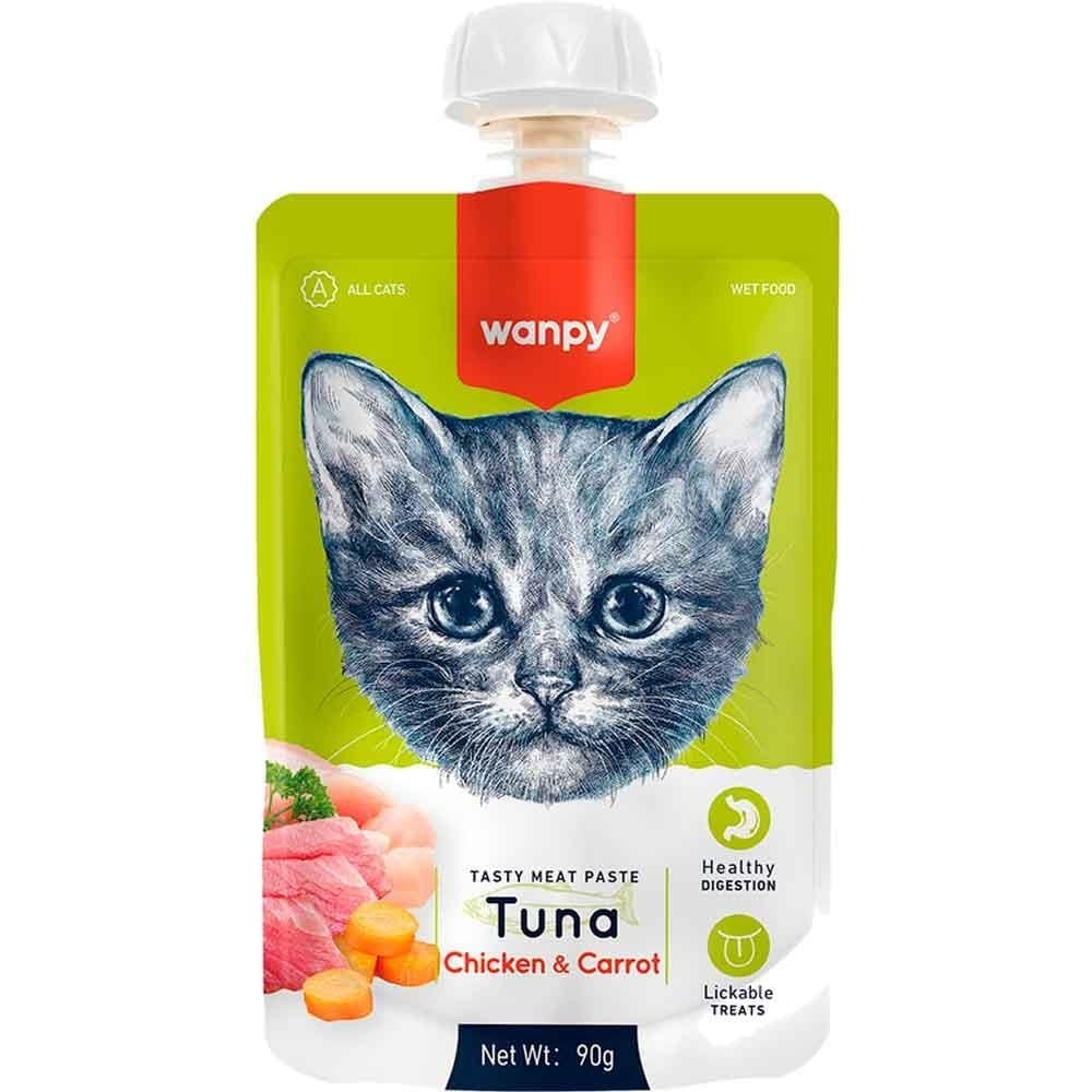 Wanpy - Tasty Meat Paste Ton, Chicken & Carrot ( 90gr )