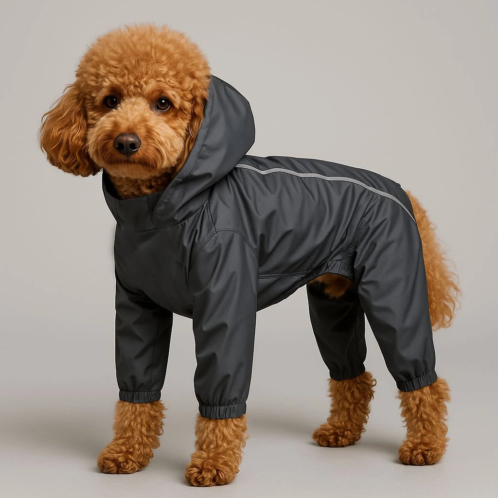 Reflective RainSuit – Dark Grey Edition (Füme) Yağmurluk/Rüzgarlık Reflektör Detaylı main variant image