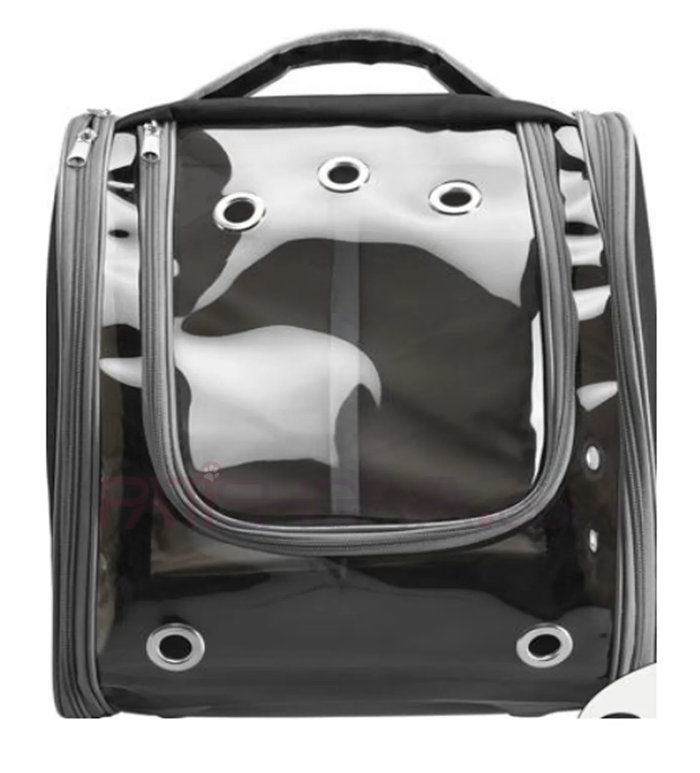 Kedi Sırt Taşıma Çantası 11 Hava Kanalı - Siyah  image