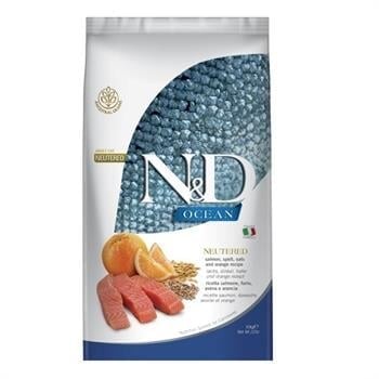 N&D Ocean Düşük Tahıllı Kısırlaştırılmış Somonlu ve Portakallı 10 kg Yetişkin Kedi Maması