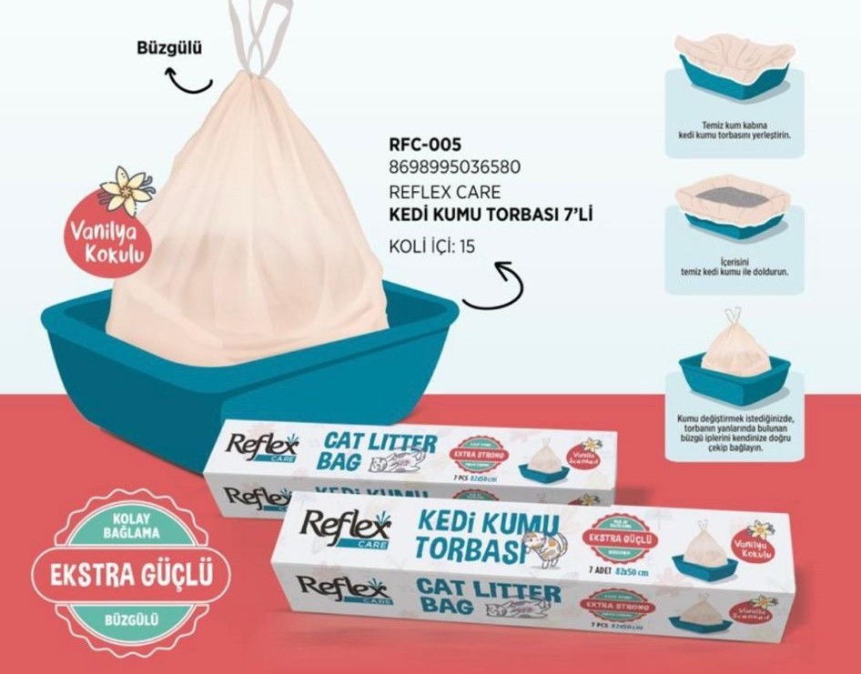 Reflex Kedi Kumu Torbası 7'li