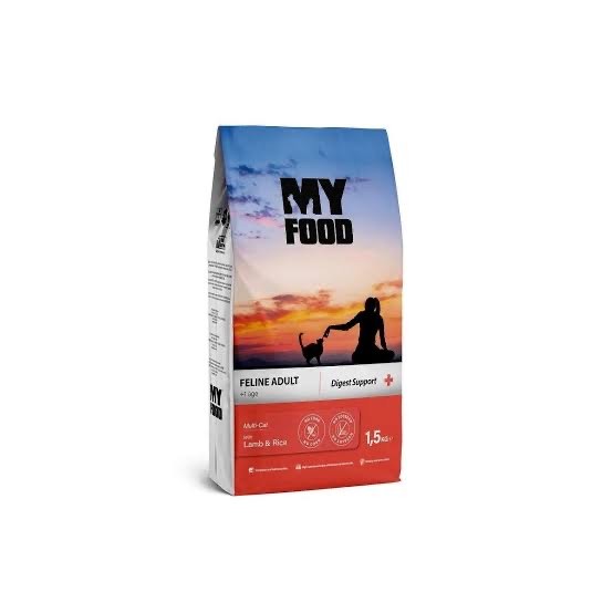 My Food Kedi Maması 1.5 KG - Yetişkin Kedi Kuzulu & Pirinçli