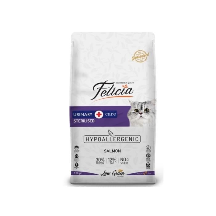 Felicia Az Tahıllı 12 Kg Sterilised Somonlu HypoAllergenic Kedi Maması