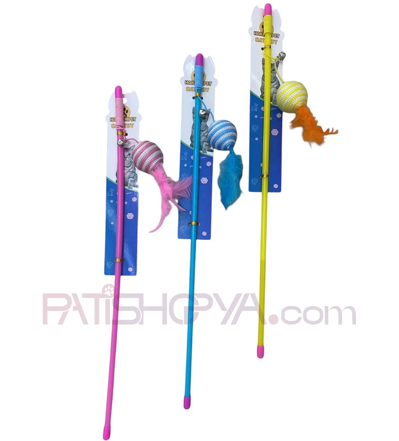 PAKET TOPLU TÜYLÜ KEDİ OYUN OLTASI 1 Adet image