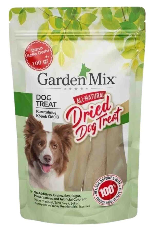 Garden Mix Kurutulmuş Dana Kelle Derisi Köpek Ödülü 100gr