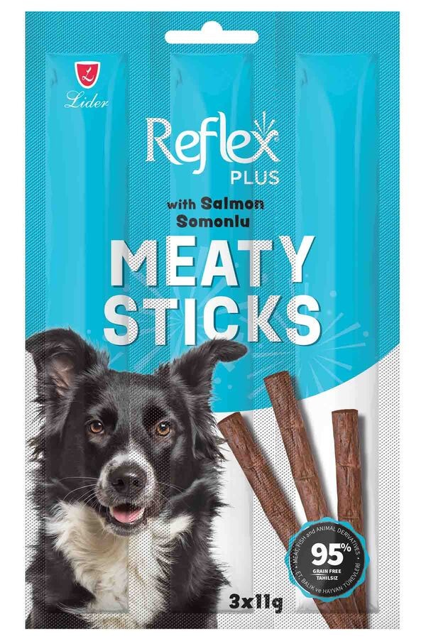 REFLEX PLUS SOMONLU ÇUBUK YETİŞKİN KÖPEK ÖDÜL MAMASI 3*11 G
