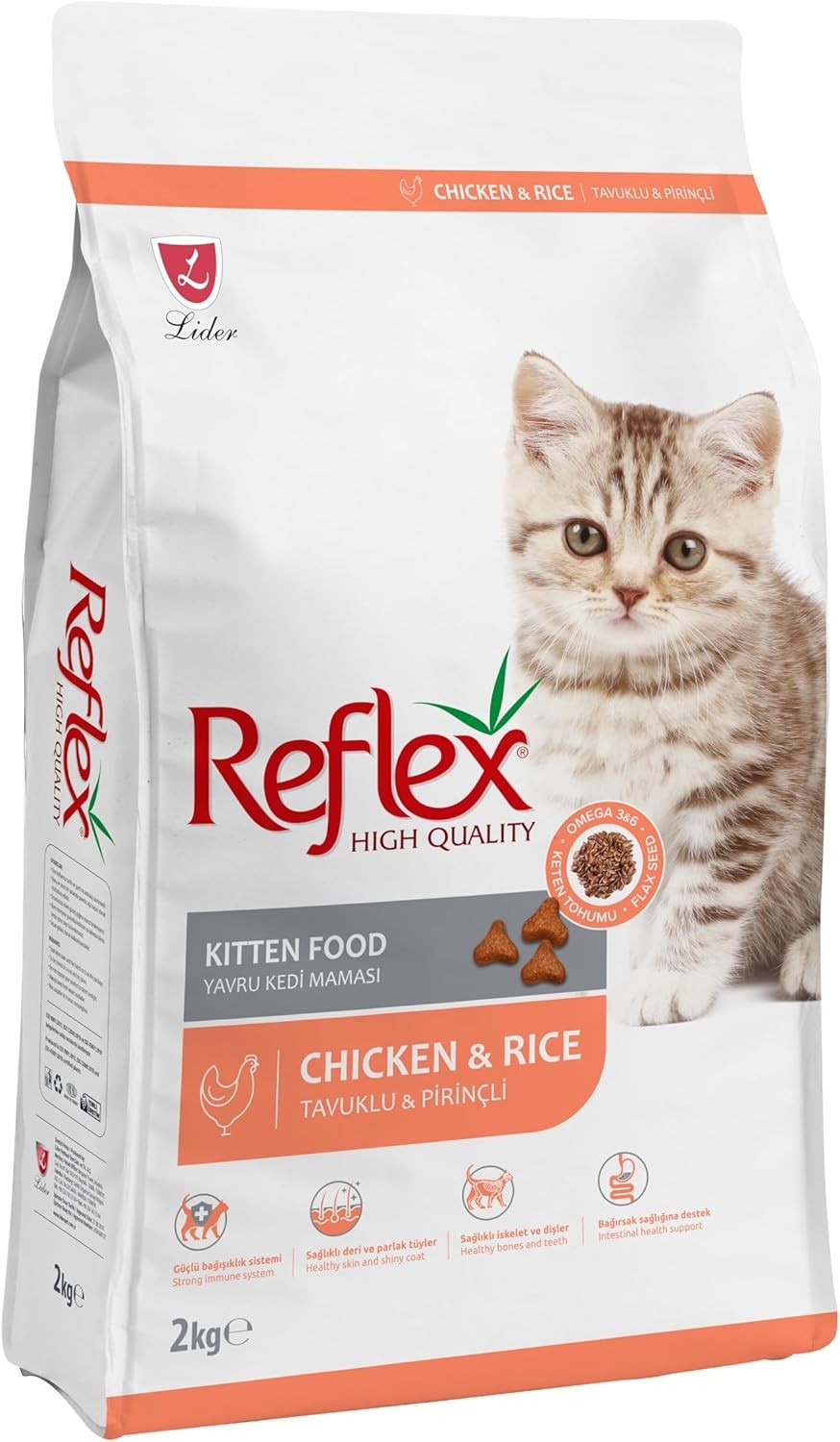 Reflex Tavuklu ve Pirinçli Yavru Kedi Maması 2kg